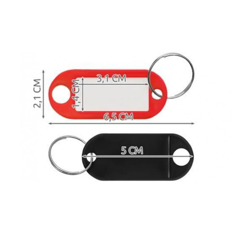 Atslēgu piekariņš plastmasas krāsains