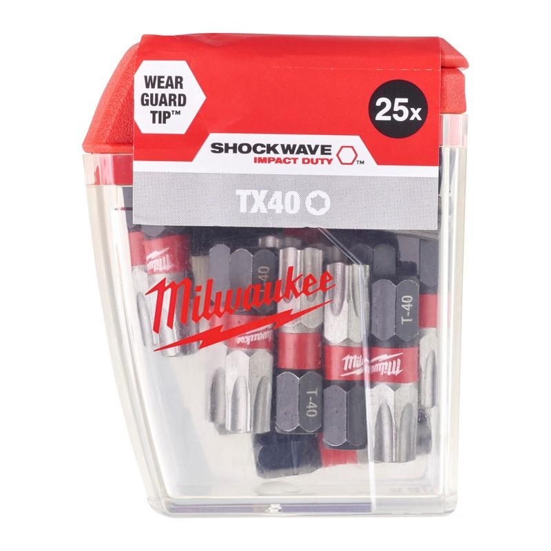 Bits T40 25 mm iepak. 25 gb Milwaukee