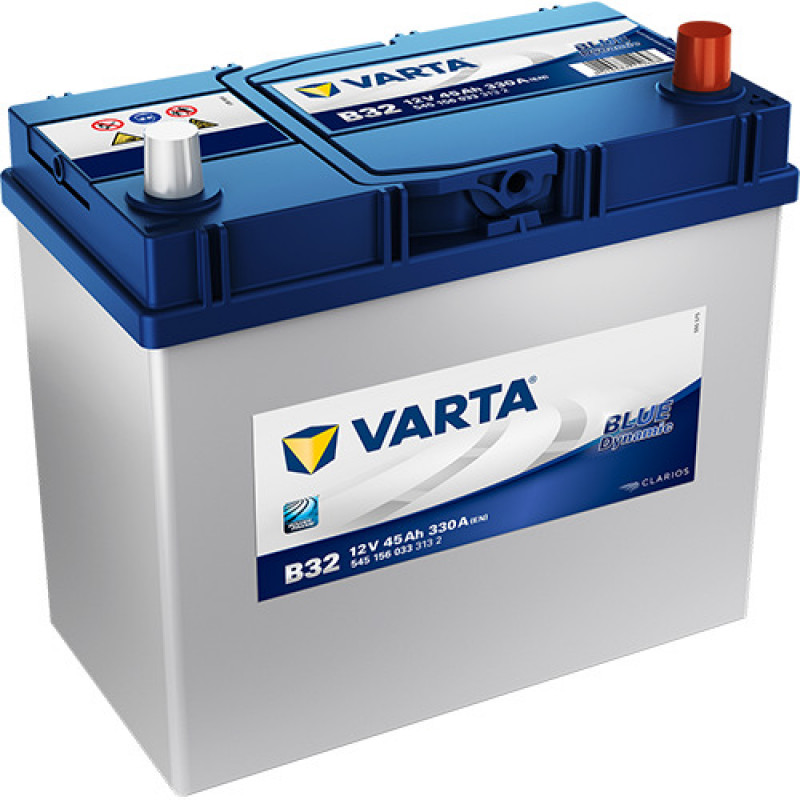 Akumulators 45Ah 330A 238x129x227 Varta 